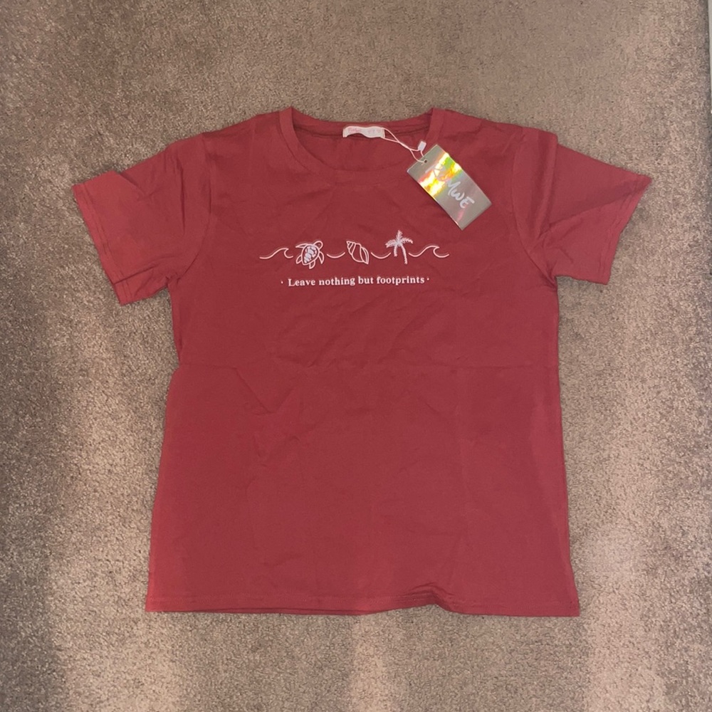 Red ROMWE short sleeved tee